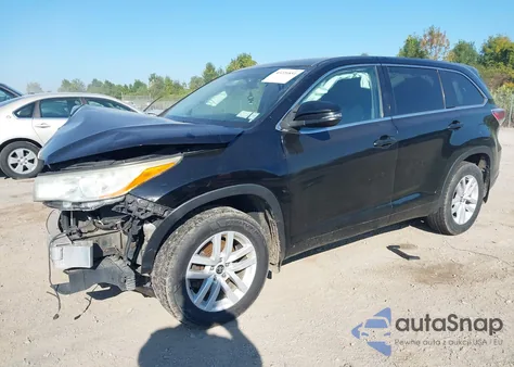 2016 Toyota Highlander Le V6 from USA, damaged, VIN 5TDBKRFH9GS227490